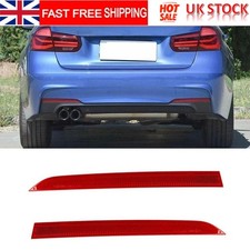 2x Rear Bumper Reflector Red