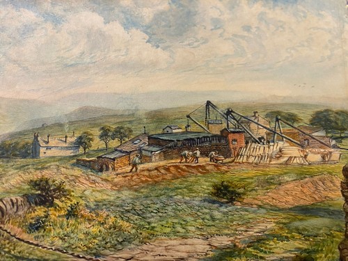 Antique watercolour painting - antique,