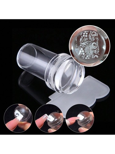 Clear silicone jelly nail - silicone, art