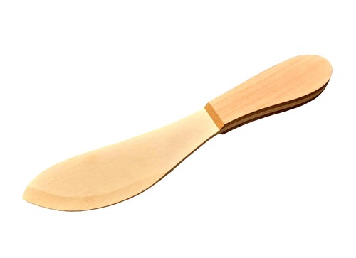 Wooden butter spreader - butter, beech