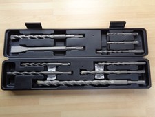 BRAND NEW ~ 10 Piece ~ JCB Large SDS Masonry Drill Bit Set ~ Carry /Storage Case