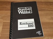 STANHAY WEBB- ROWCLEANER R60 TRACTOR ATTACHMENT OPERATORS MANUAL- FPOST UK
