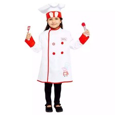 Childs Peppa Pig Chef Costume 4/6 YEARS