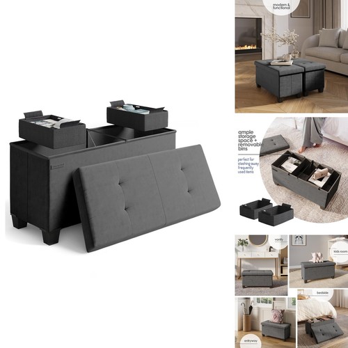 Storage ottoman bench - ottoman, with
