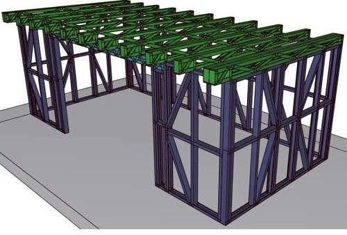 Garden building metal frame - garden,