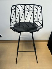 Black Metal Wire Bar Stools x 4