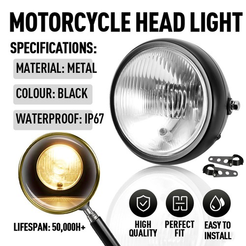 Motorcycle led round headlight - motorcycle,