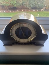 Hamburg American Company Amplified Duel chiming mantel clock Art-Deco Germany 