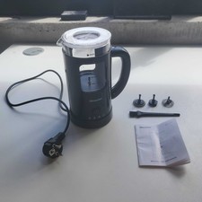 Electric Milk Frother Model HS007,130-600 ml, 550 W Latte Design, Black, EU plug