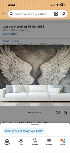 Wall mural angel - mural, wings