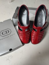 Christian Dietz Patent Patent Red Shoes - Size 7 