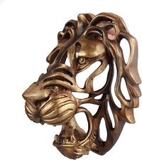 Gold Faux Lion Head Wall