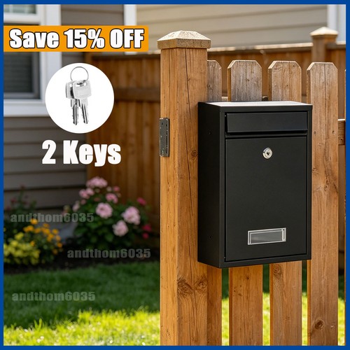 Large black lockable post - large,