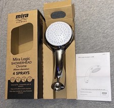Mira Logic 4 Spray Mode Shower Head Chrome - 1605:176 - New And Boxed £27.20 ✔️