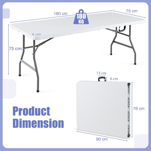 Folding utility table - folding, 180cm