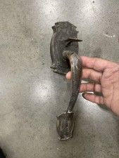 antique brass door handleset