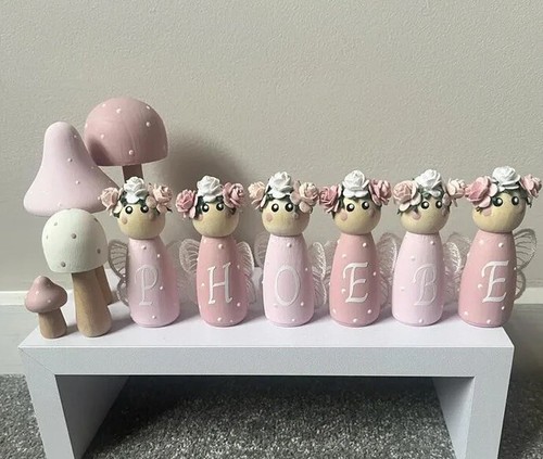 Personalised wooden peg - peg, dolls