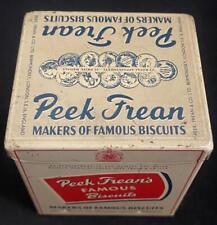 PEEK FREAN & CO LTD LONDON FAMOUS BISCUIT SHOP ADVERTISING SAMPLE TIN