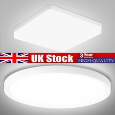 LED Ceiling Lights Panel Down Light Round Bathroom Kitchen Living Room Wall Lamp