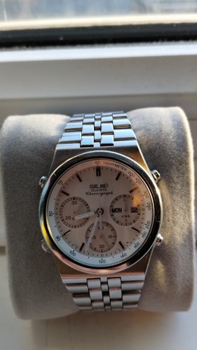 Seiko men quartz chronograph - men's,