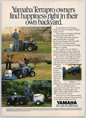 Yamaha terrapro atv - yamaha,