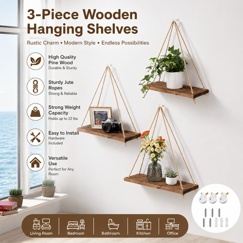 Wooden floating wall - wooden,