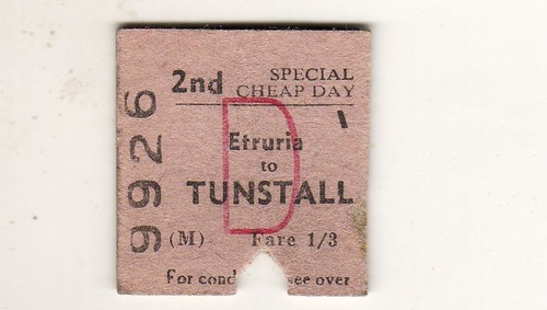 Railway ticket btc tunstall - ticket,