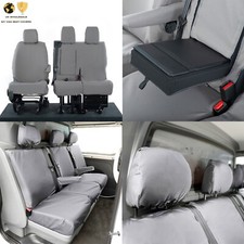 FIAT SCUDO ENTERPRISE MODEL FRONT & REAR SEAT COVERS (2022 ONWARDS) GREY 294 422
