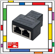 RJ45 Splitter Connector Female to Female Network Adapter 1 to 2 Female Cat 6 /5e