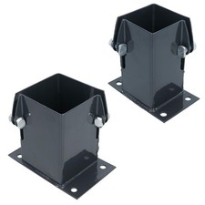 Grey Flush Fit Fence Post Bolt