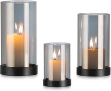 Glass Pillar Candle Holder