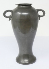 Twin Handled Pewter Vase