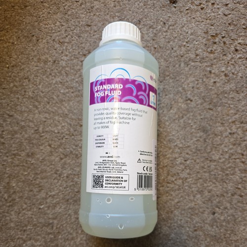Fog machine fluid low - fluid, level
