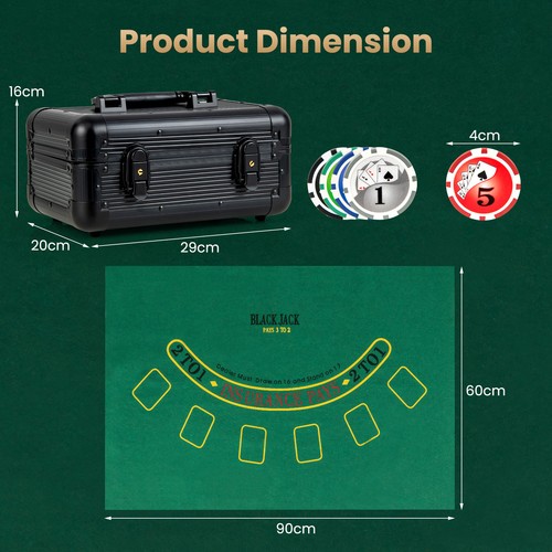 300pcs poker chip set - poker,