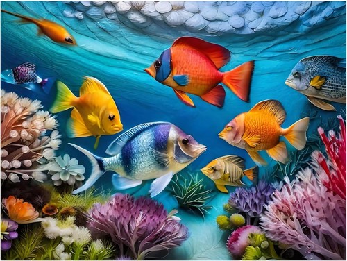 Tile mural underwater ocean - underwater,