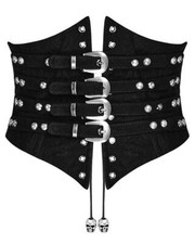 Punk Rave Corset Cincher Black
