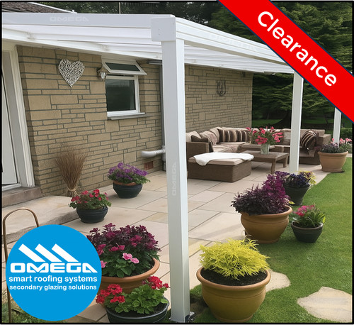 Aluminium lean canopy patio - lean-to,
