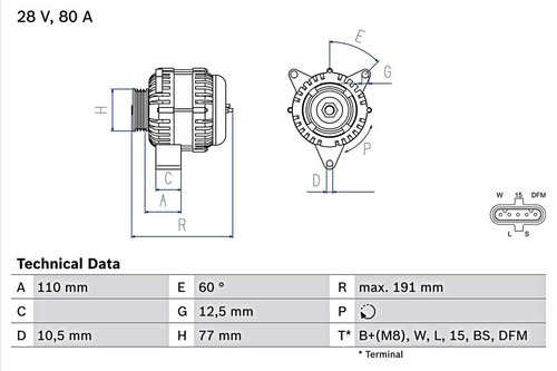Bosch alternator fits - bosch, mercedes