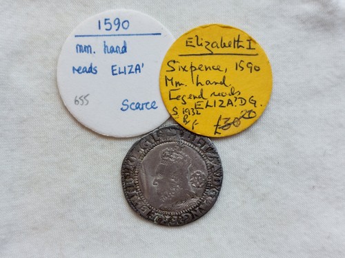 Scarce elizabeth i hammered - |,