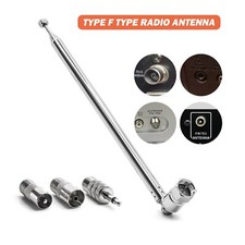 F Type Radio Antenna For Bose Wave FM Telescopic Aerial+3.5mm Adapter Connectovc