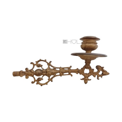 Antique piano candle - antique, holder
