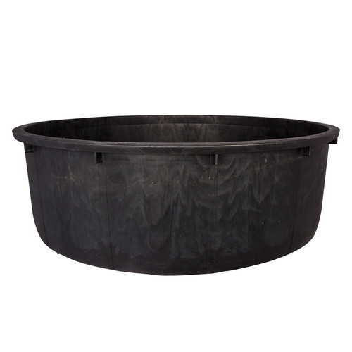 Extra large round black - round, rigid