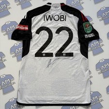 Match Worn Signed Alex Iwobi 2023/2024 Fulham FC Home Shirt EFL Cup