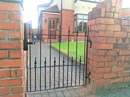 Single wrought iron gate - wrought,