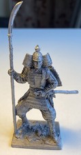 Japanese Samurai Tin toy soldiers. 54mm miniature figurine metal sculpture