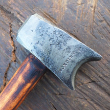 SMALL 1 1/8" BLACKSMITH "TOP SWAGE" NECKING HAMMER ANVIL BLOCK FORGED VINTAGE