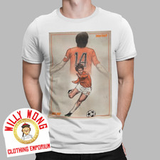Johan Cruyff  Retro T-Shirt Euros European Tournament Soccer Tee Football Dutch