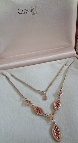 Welsh clogau gold necklace 9ct - necklace,