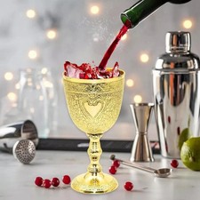 Brass Wine Goblet Royal Medieval Chalice Vintage Gothic Decor Wine Cup