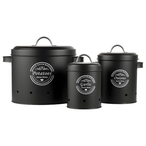 Canister set potato onion - canister,